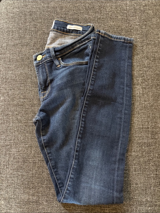 Frame Denim Denim - Frame Denim Dark Blue Skinny Jeans